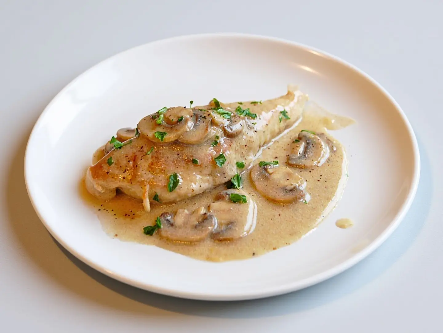 فيليه بيكاتا مشروم