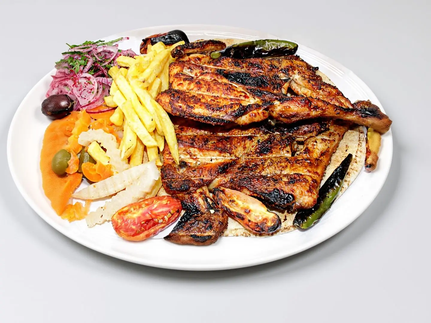 Half A Chicken On Coal