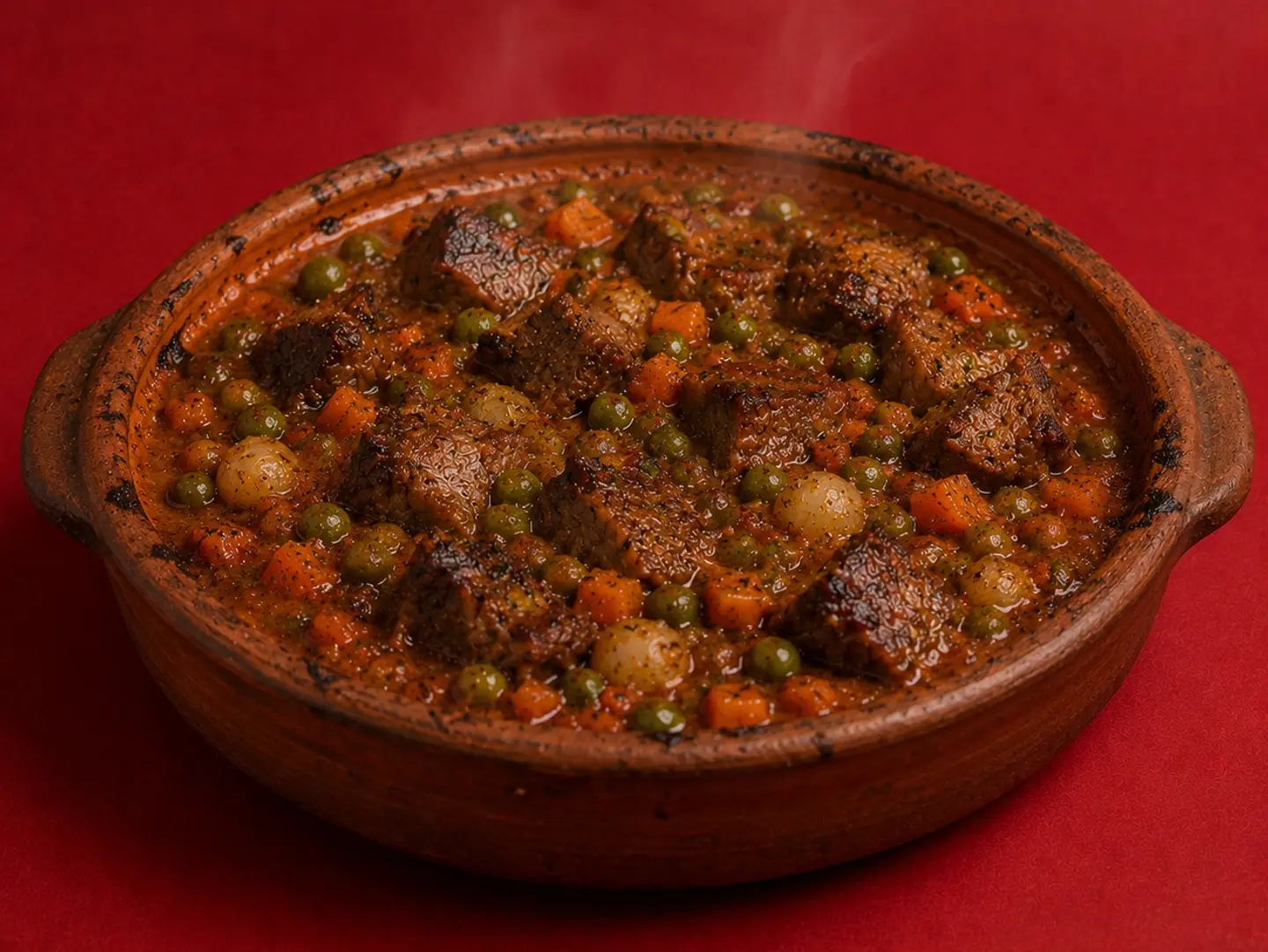 وجبة طاجن لحم بلدي طازج