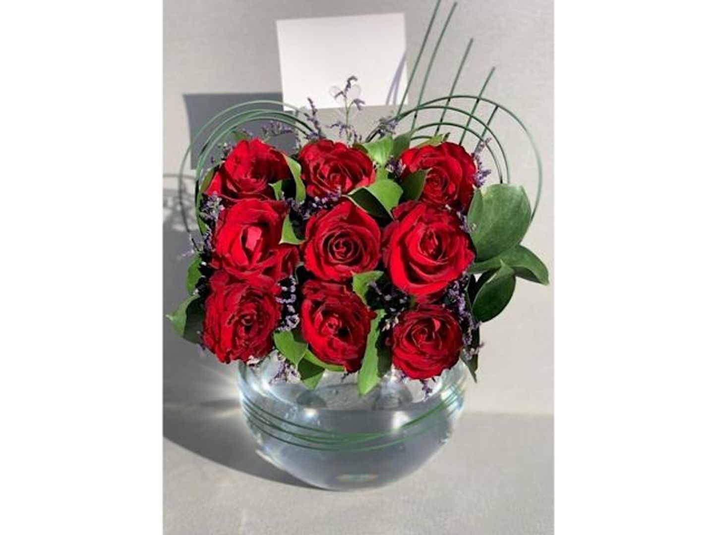 Red & Lavender Vase