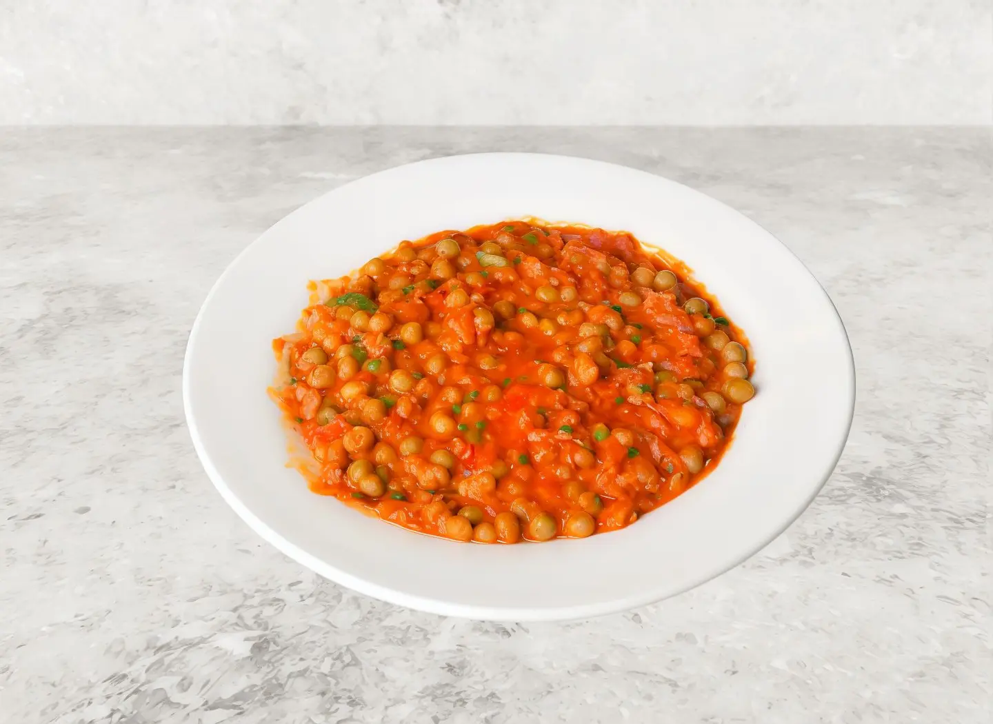 Peas With Tuna Plate