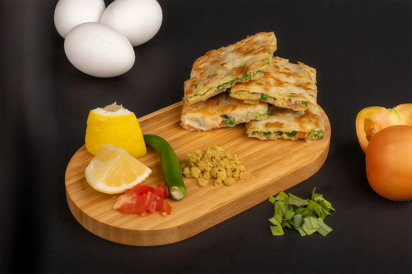 Salty Mutabbak With Meat