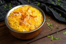 طبق أرز برياني سادة