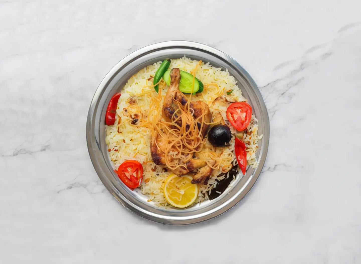 Half A Chicken Madbi With Pishawari Rice