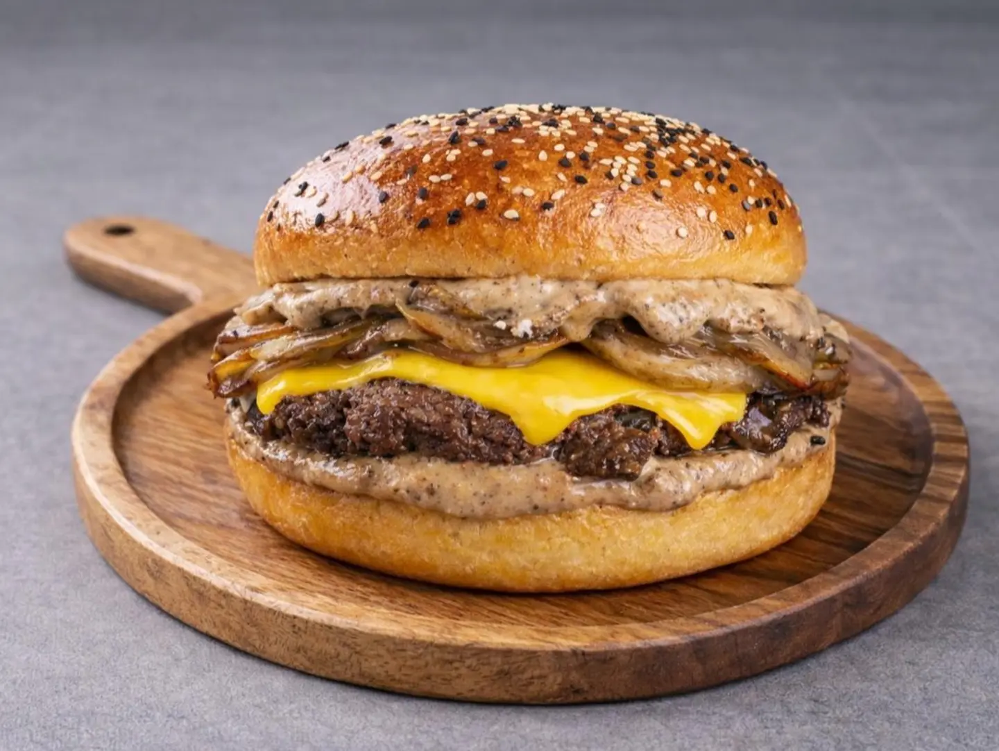 كريمي ماشروم برجر