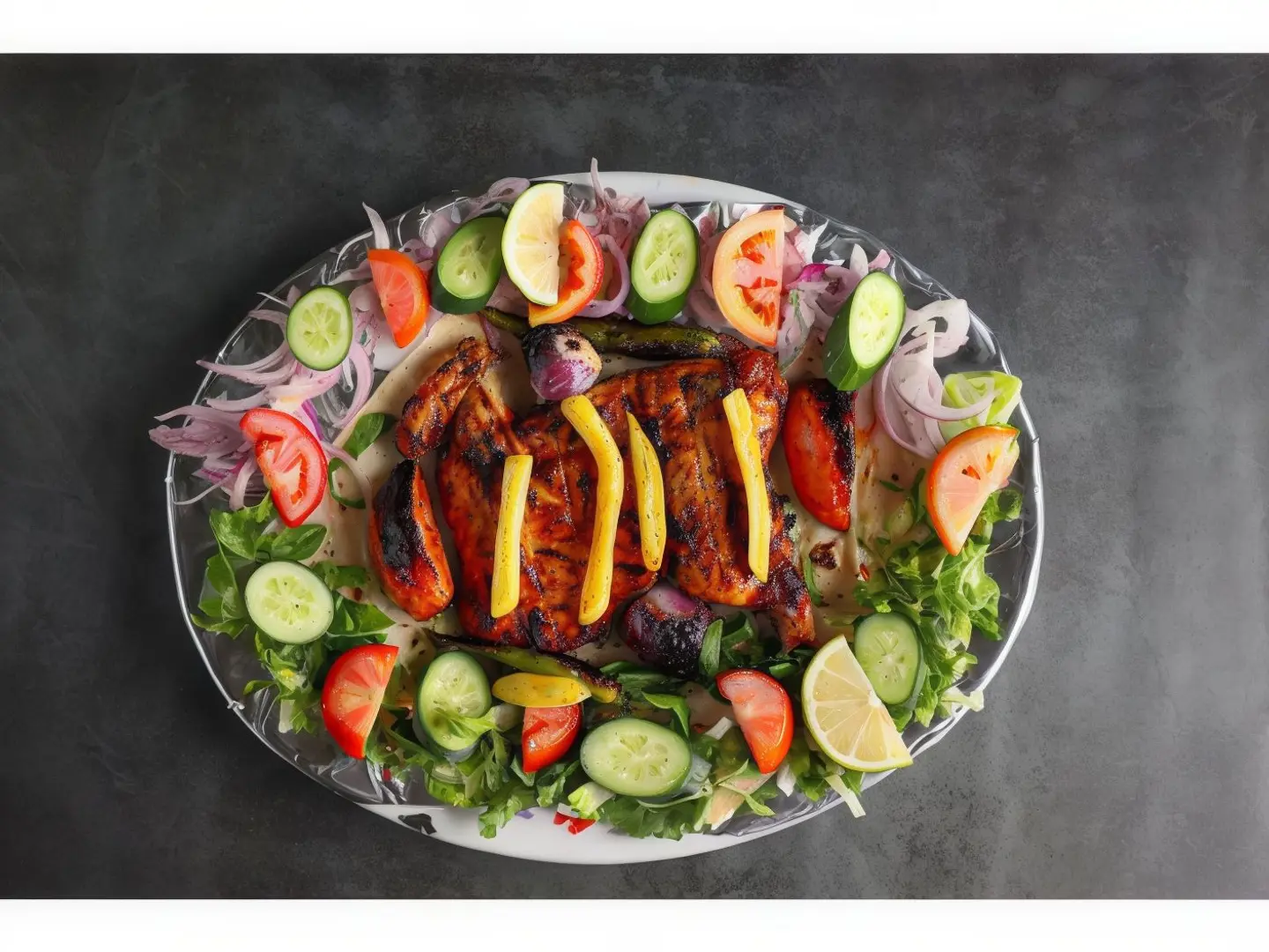Charcoal Grilled Chicken Platter