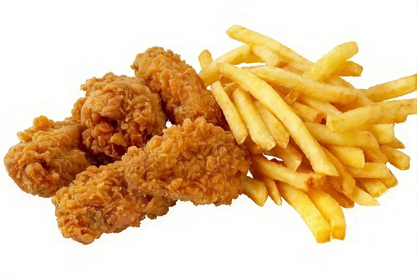 Chicken Strips With Fries  4 Pcs