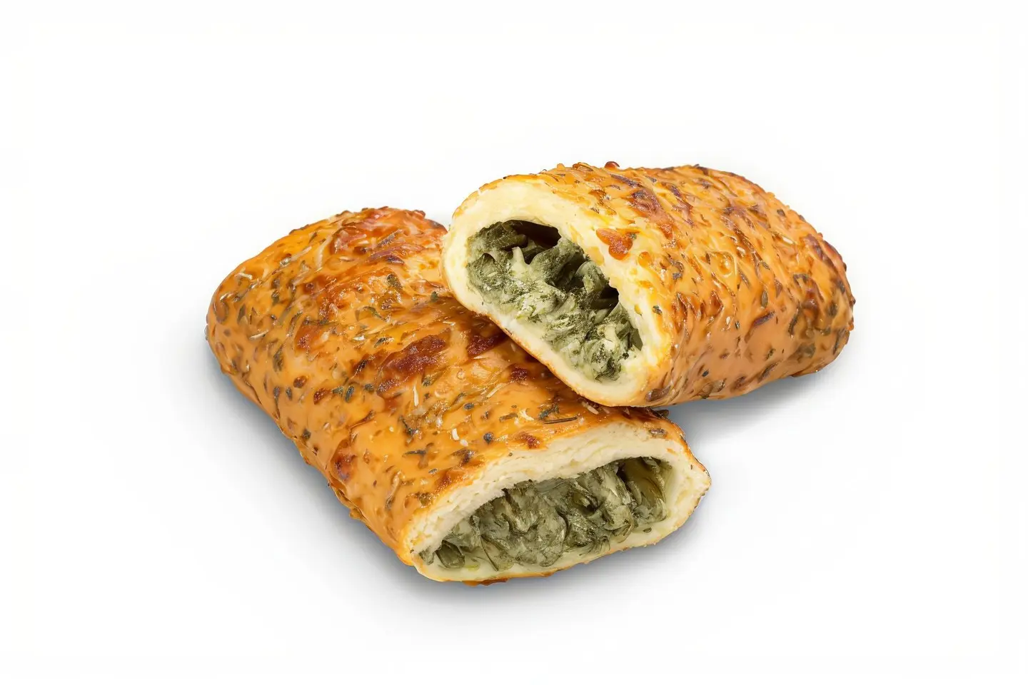 بريتزل جبنة بالسبانخ