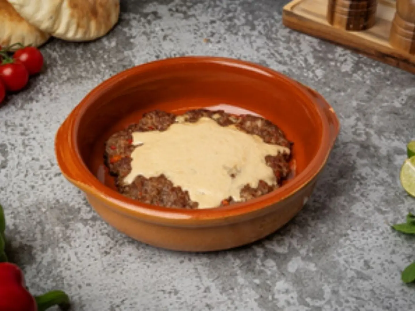 كفته بالطحينة