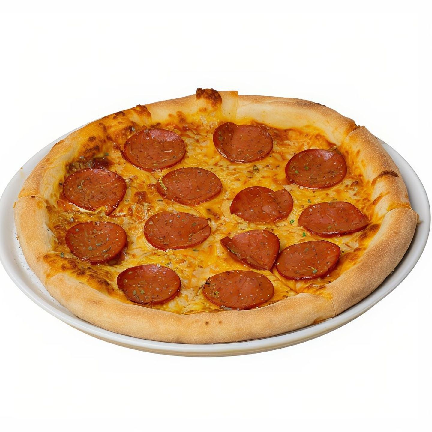 Pizza With Salami Meat