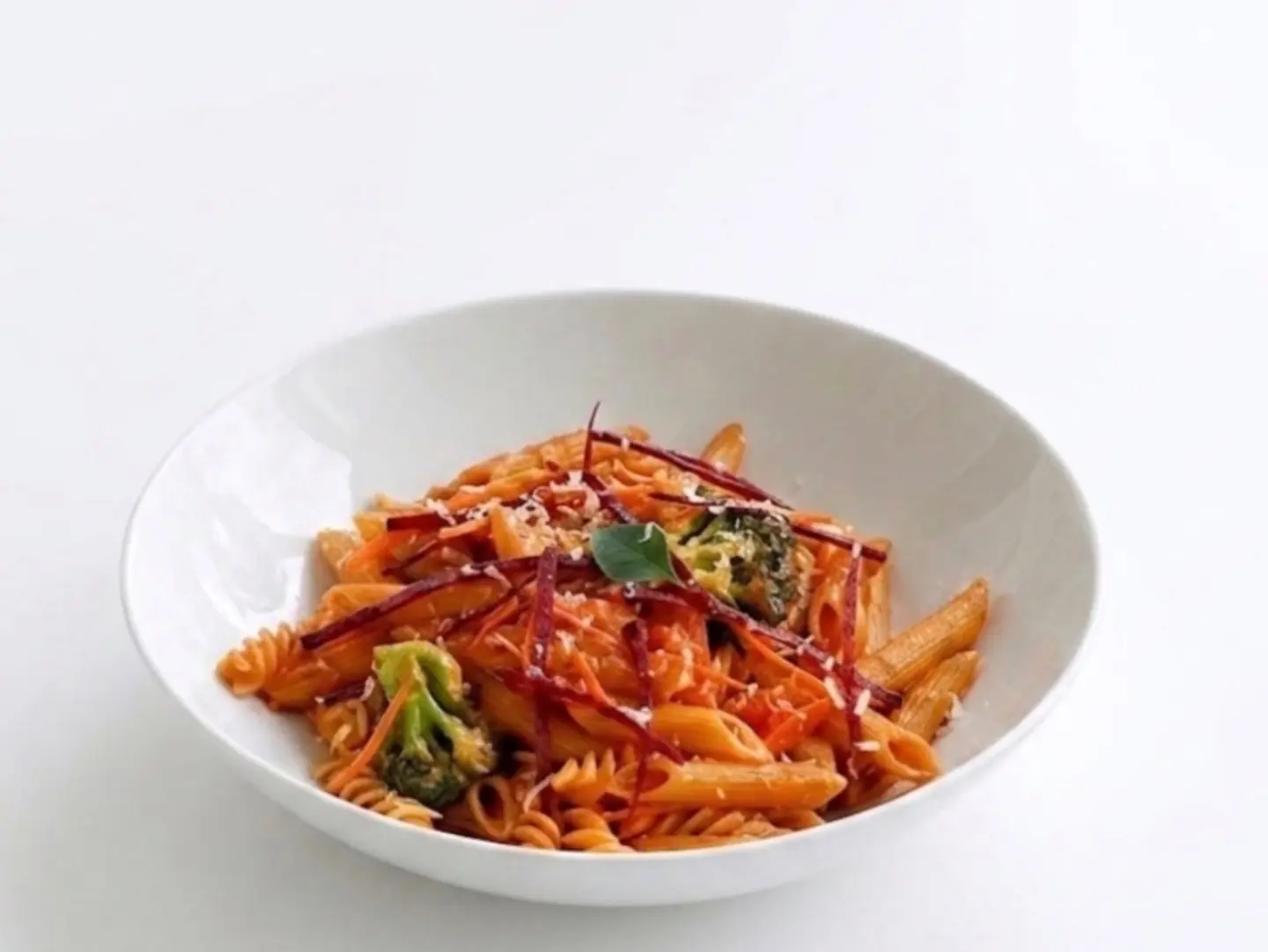Vegetable Pasta Pink Sauce