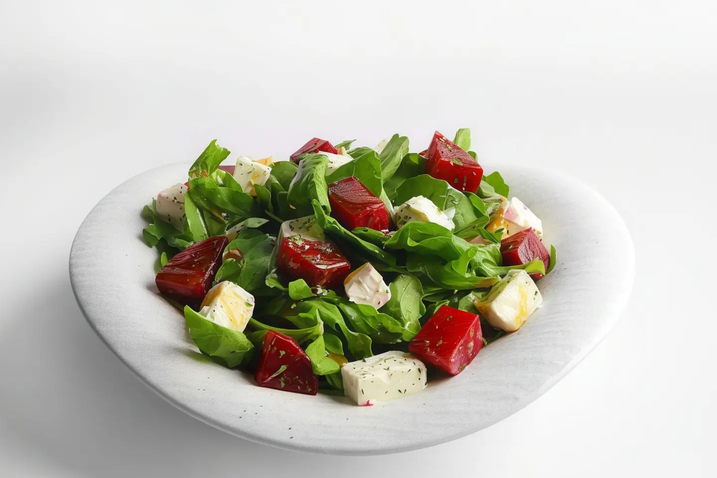 سلطة الجرجير مع الشمندر