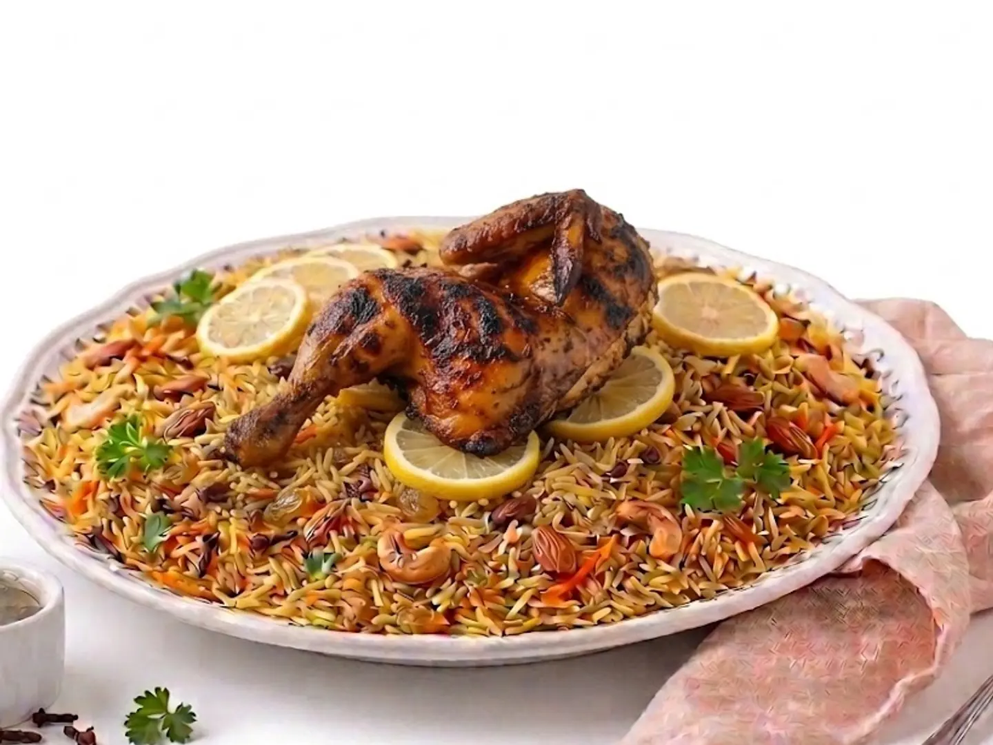 Quarter Chicken With Rice