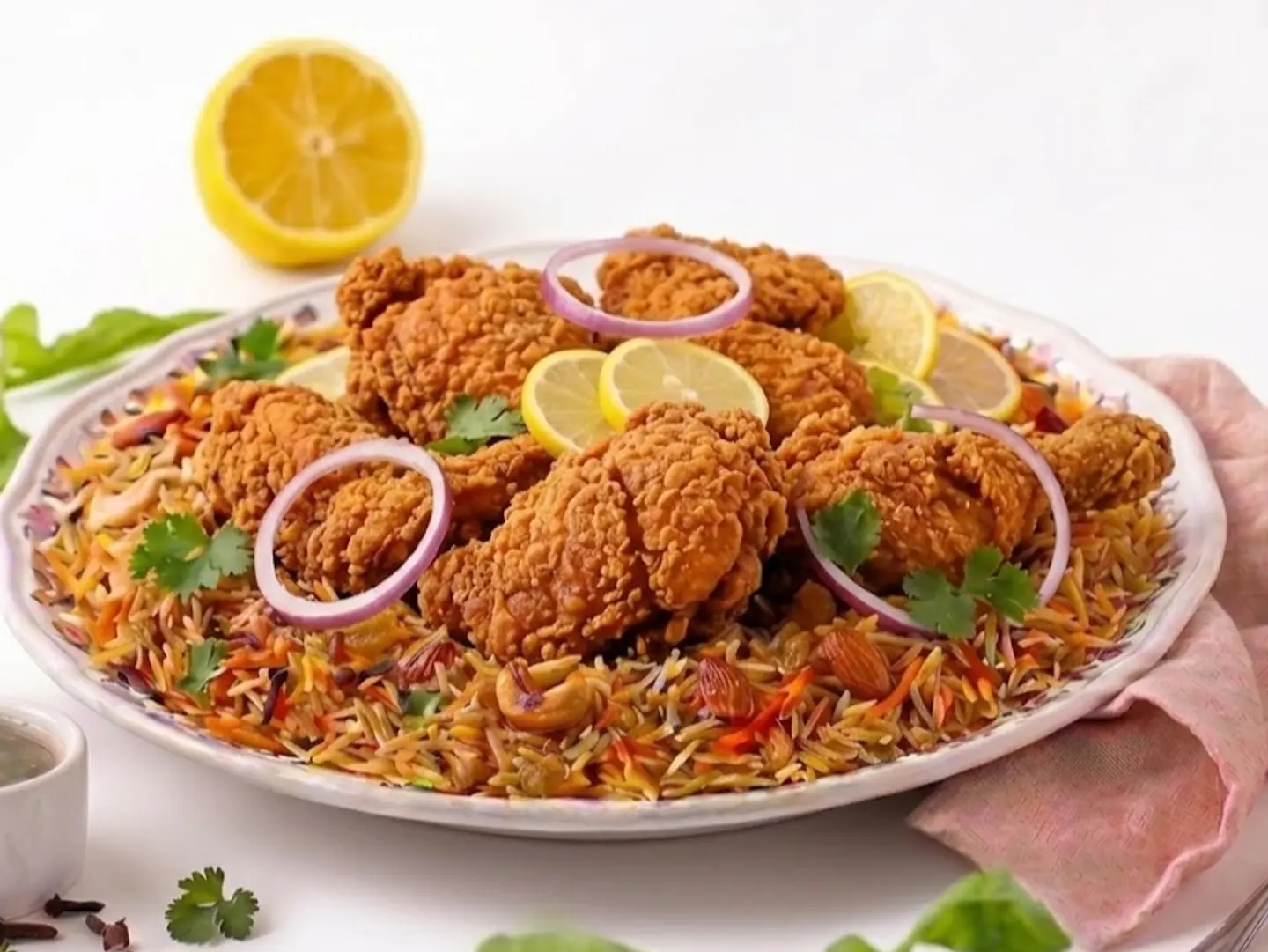 Fried Chicken With Rice