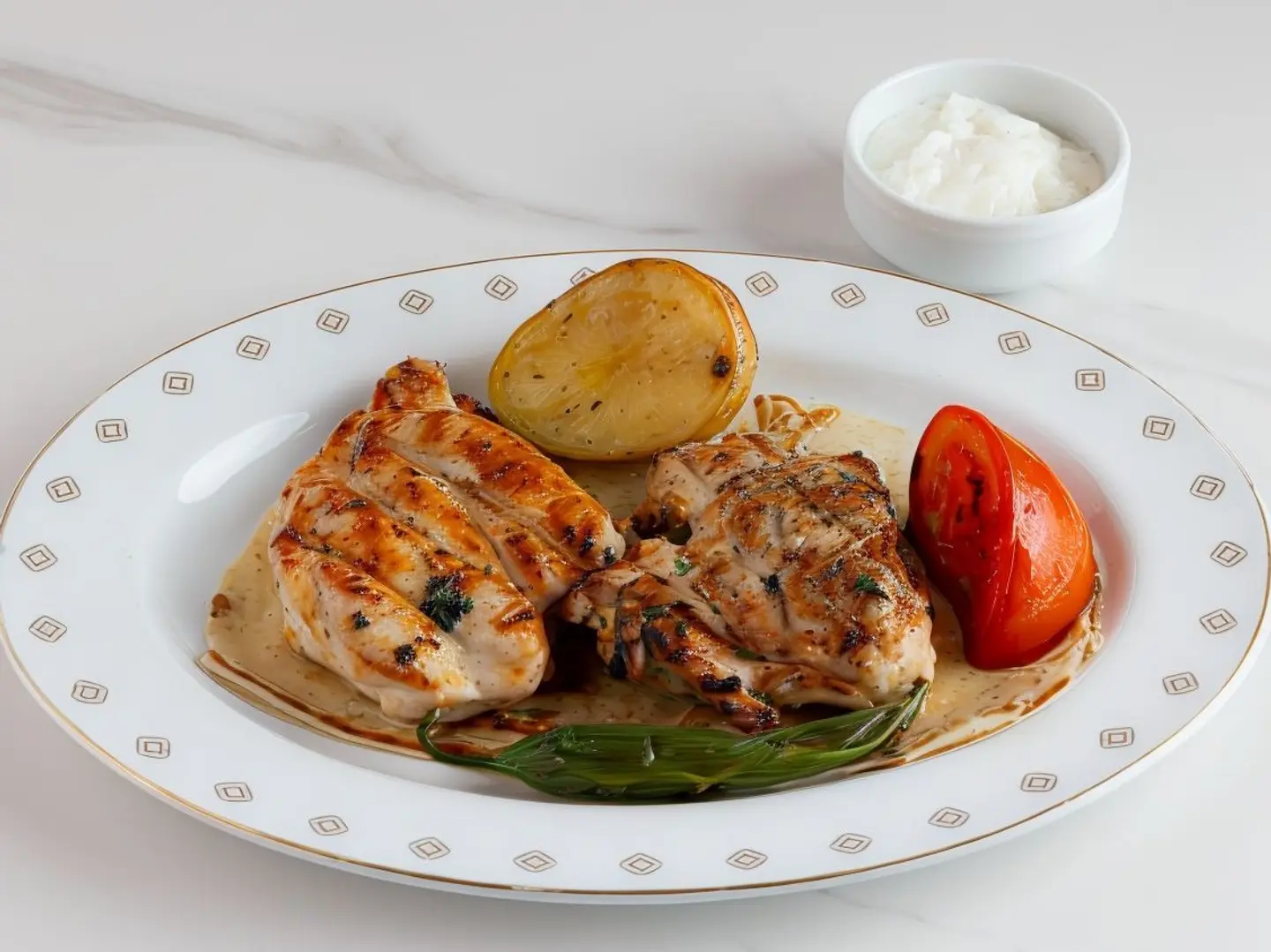 Half Grilled Chicken