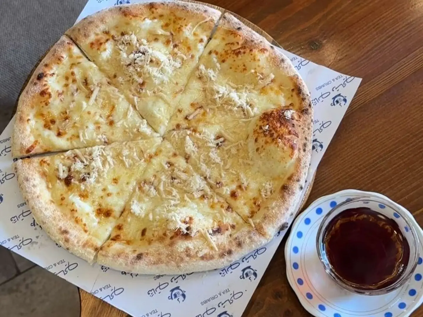 Cheese Manakish With Tahini