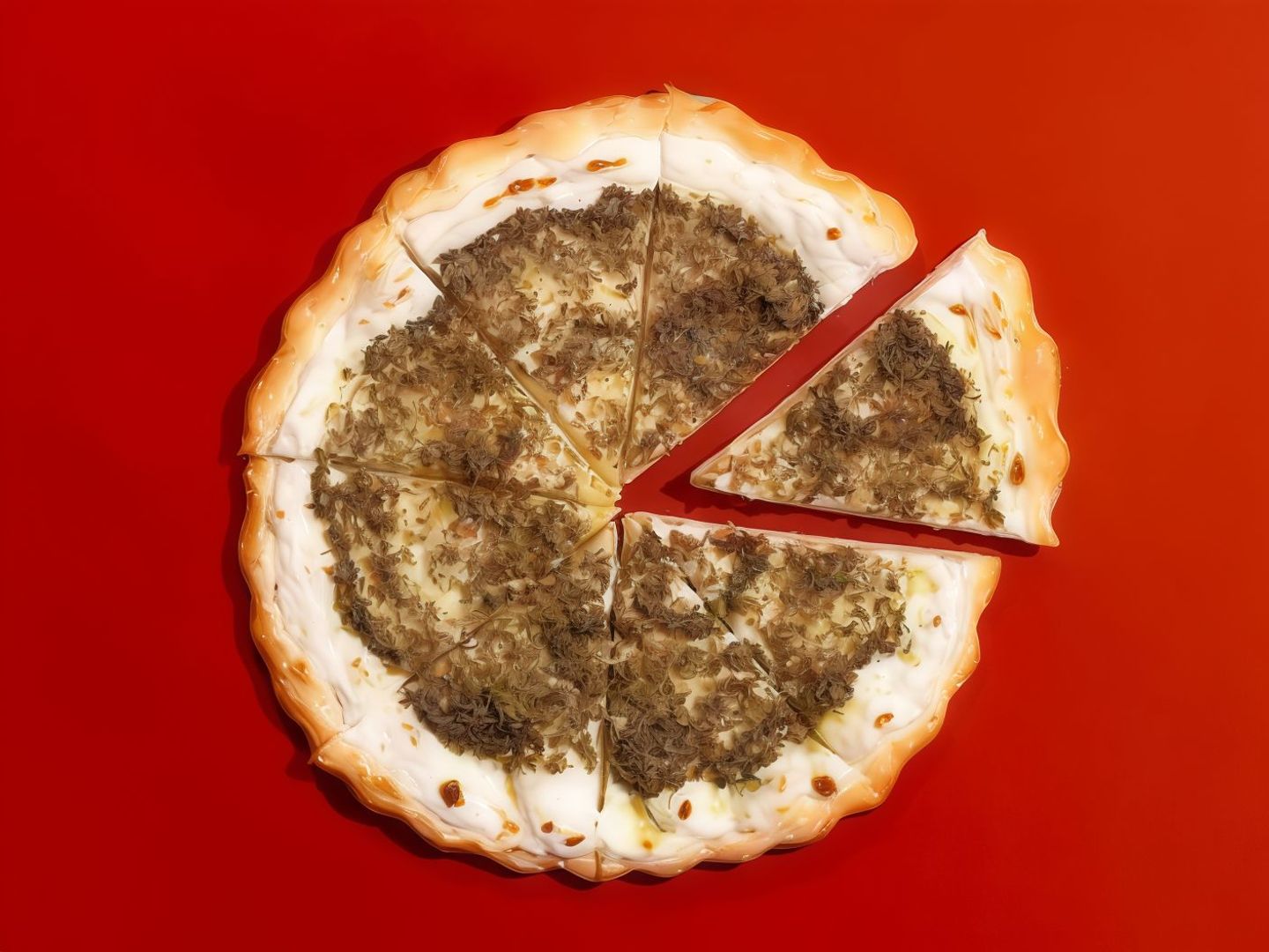 منقوشة جبن زعتر