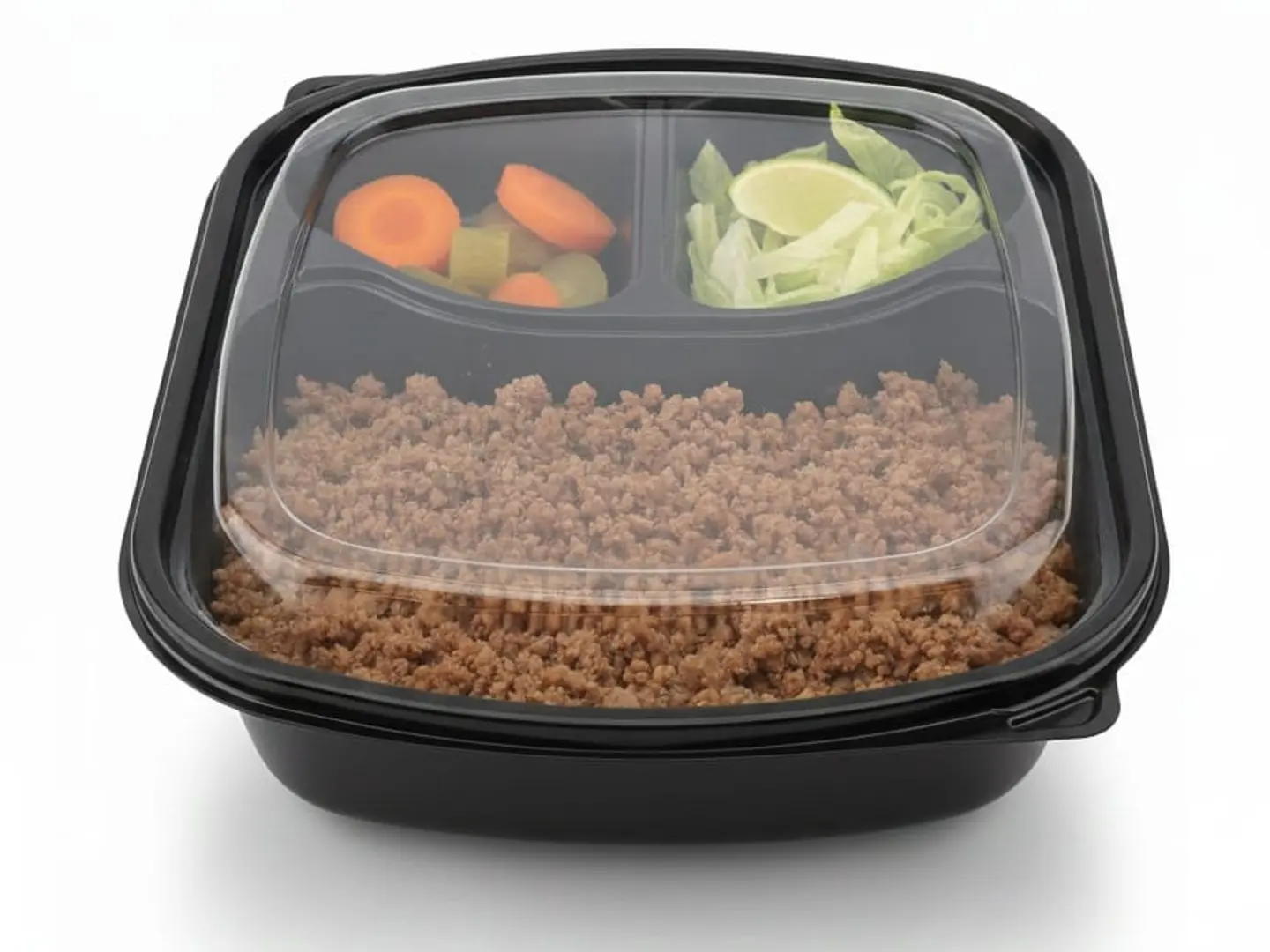 صحن لحم مفروم مع الحمص