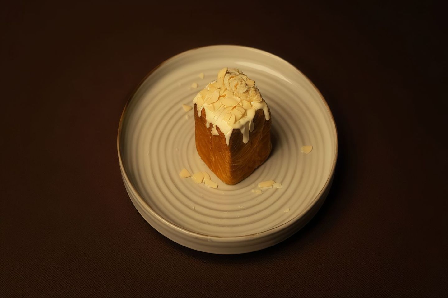 Square White Chocolate Croissant