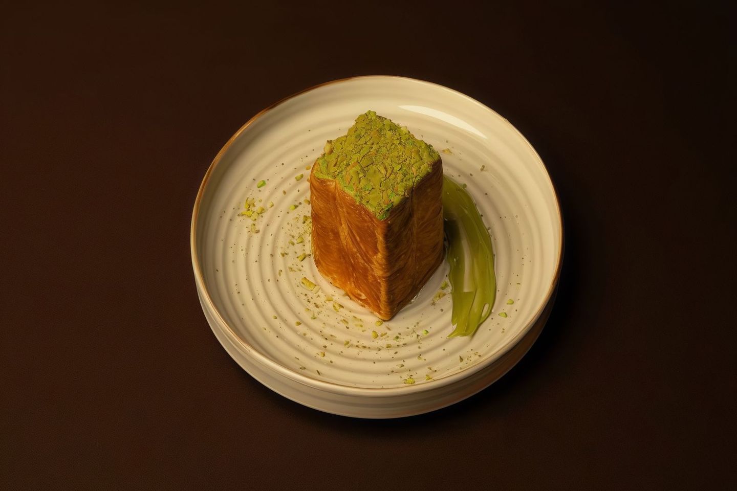 Pistachio Square Croissant