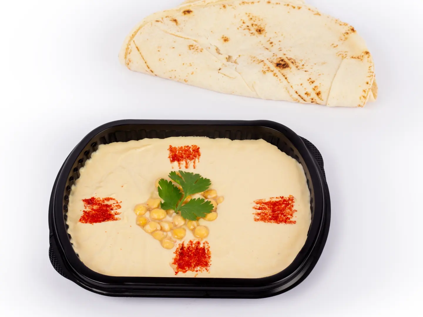 A Plate Of Soft Chickpeas With Tahini - Jumbo Plate