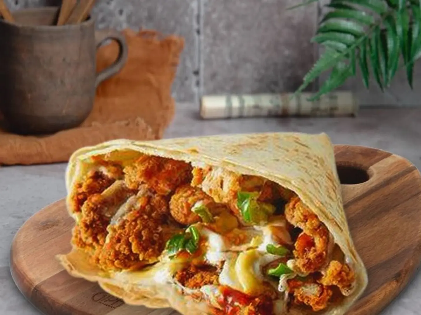 Mixed Chicken Crepe