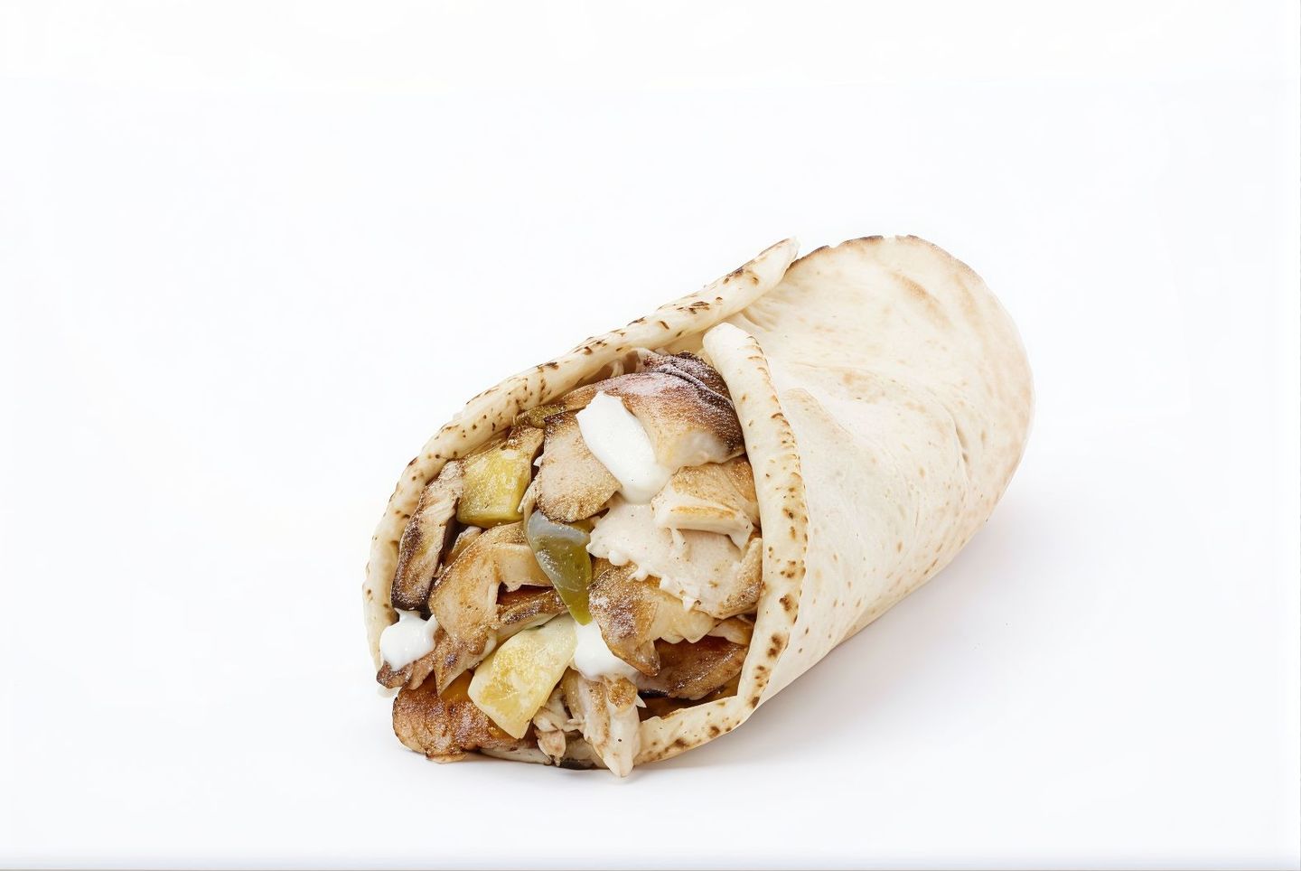 شاورما خبز عربى