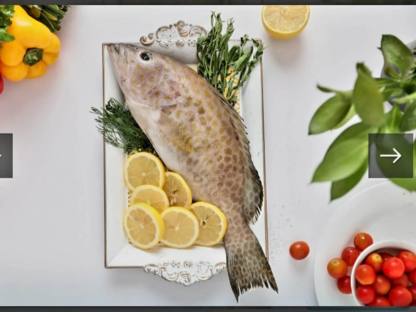 حبة سمك هامورسادة بدون الرز