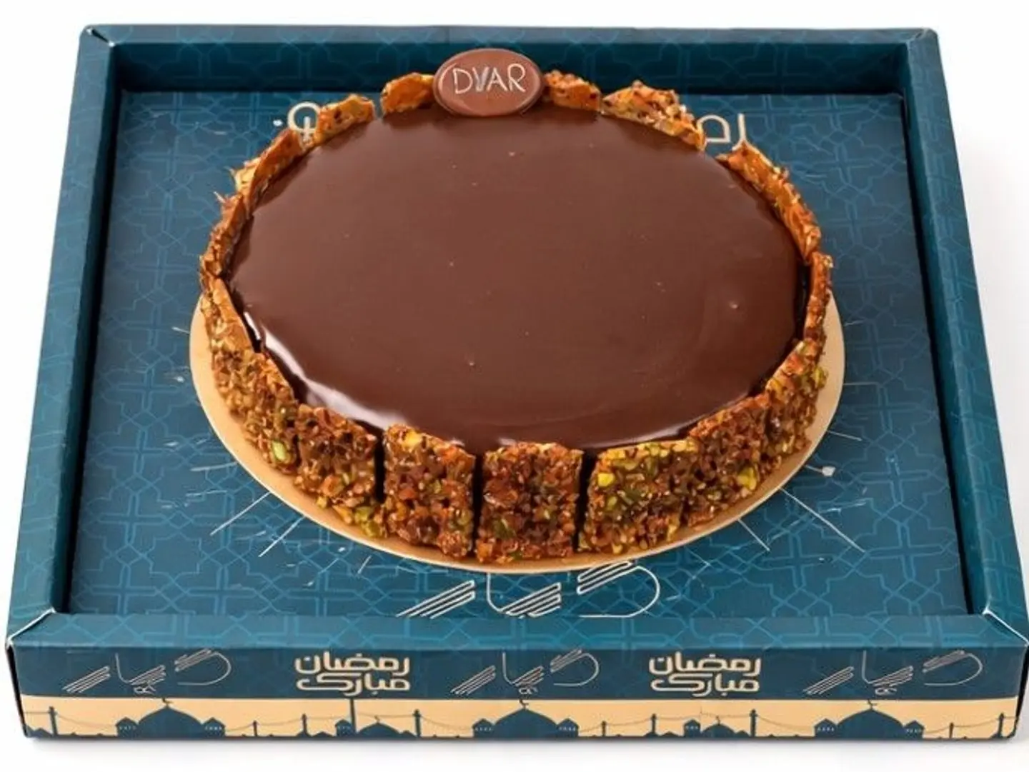 كيك بستاشيو وسط