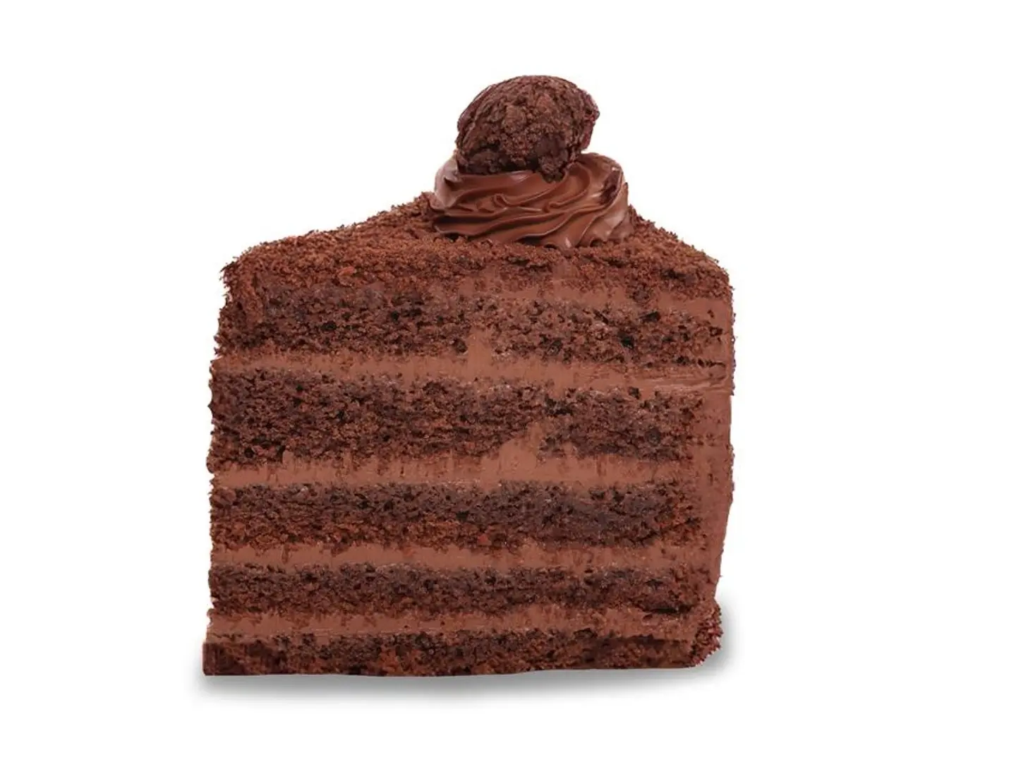 كيكة الشوكولاتة المزدوجة (شريحة واحدة)