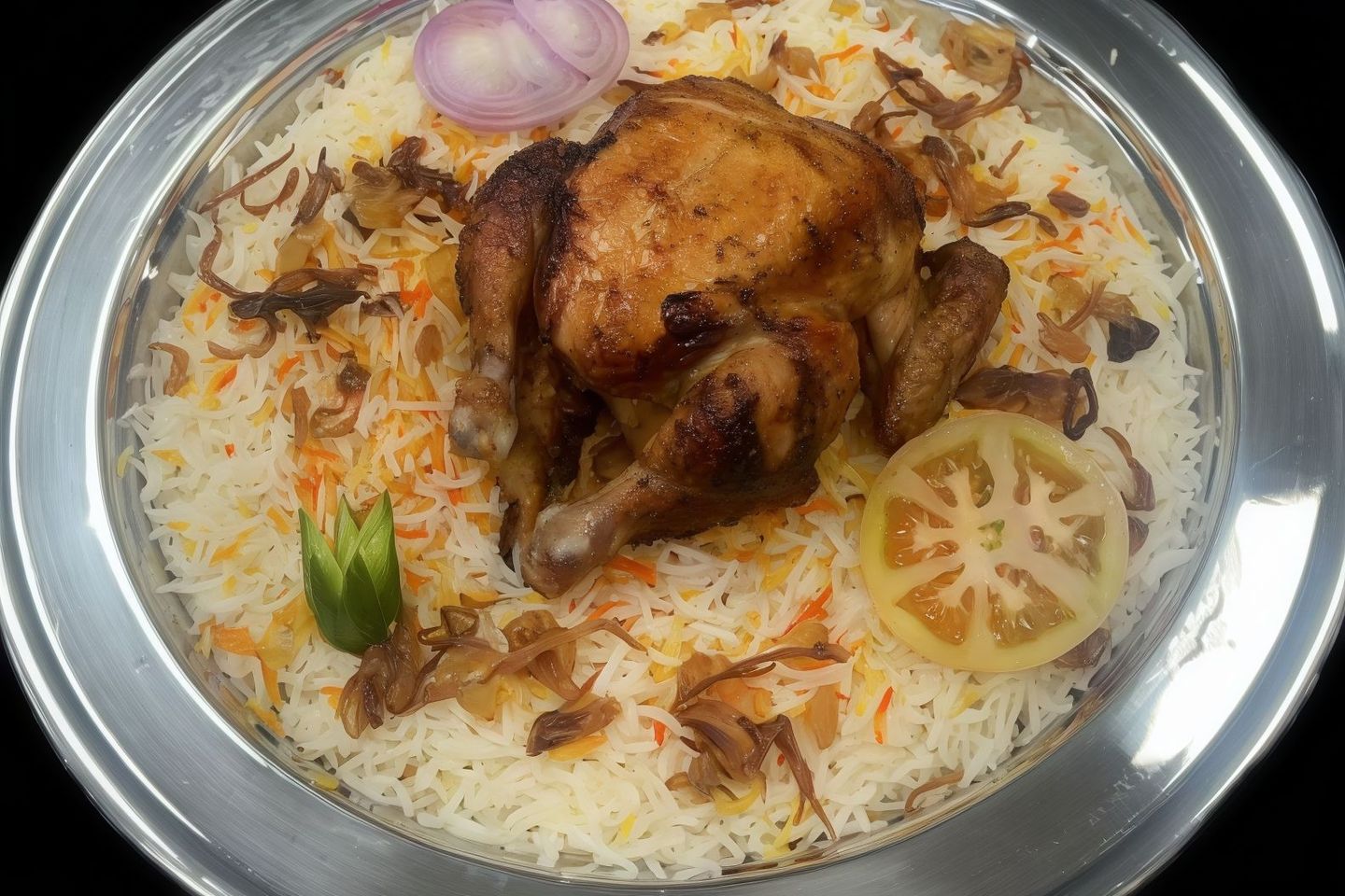 نصف حبه دجاج بدون رز