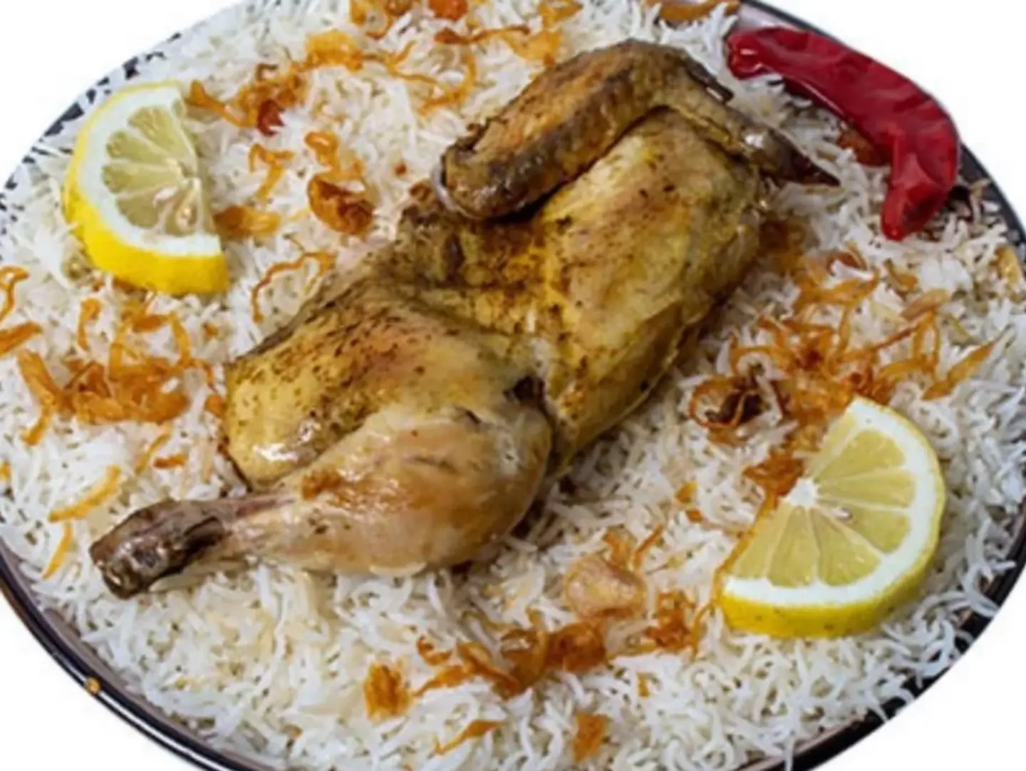 دجاج حنيذ مع الرز - حبة دجاج