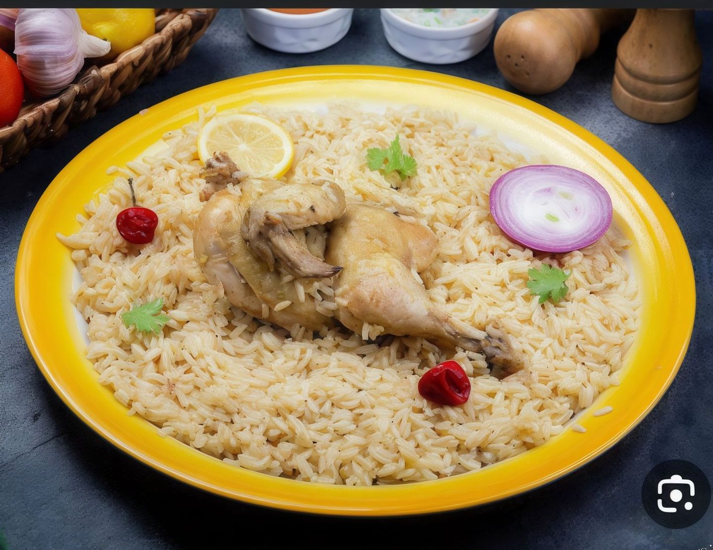 Half A Piece Of Chicken Kabsa Alaqaba