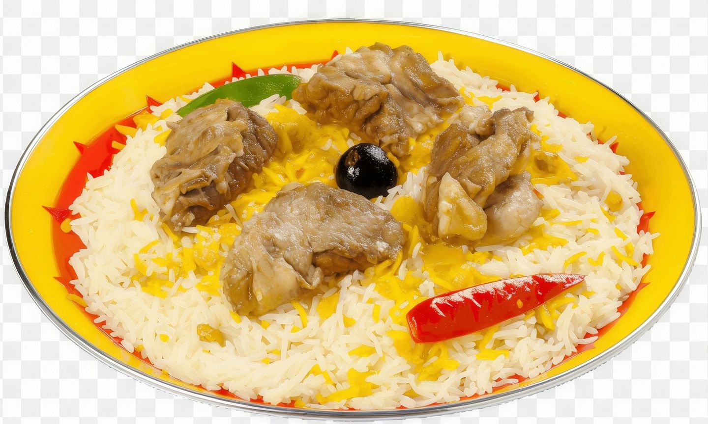 Kabsa Hashi With White Pishawer Rice For One Person