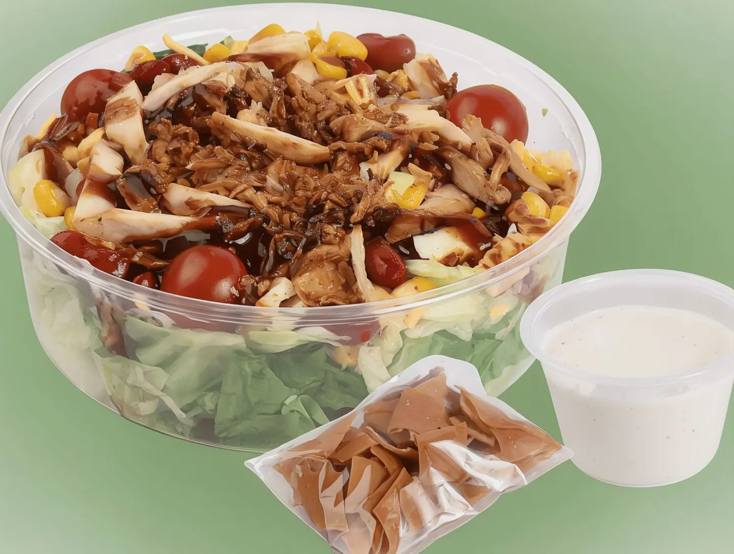 سلطة باربكيو وسط