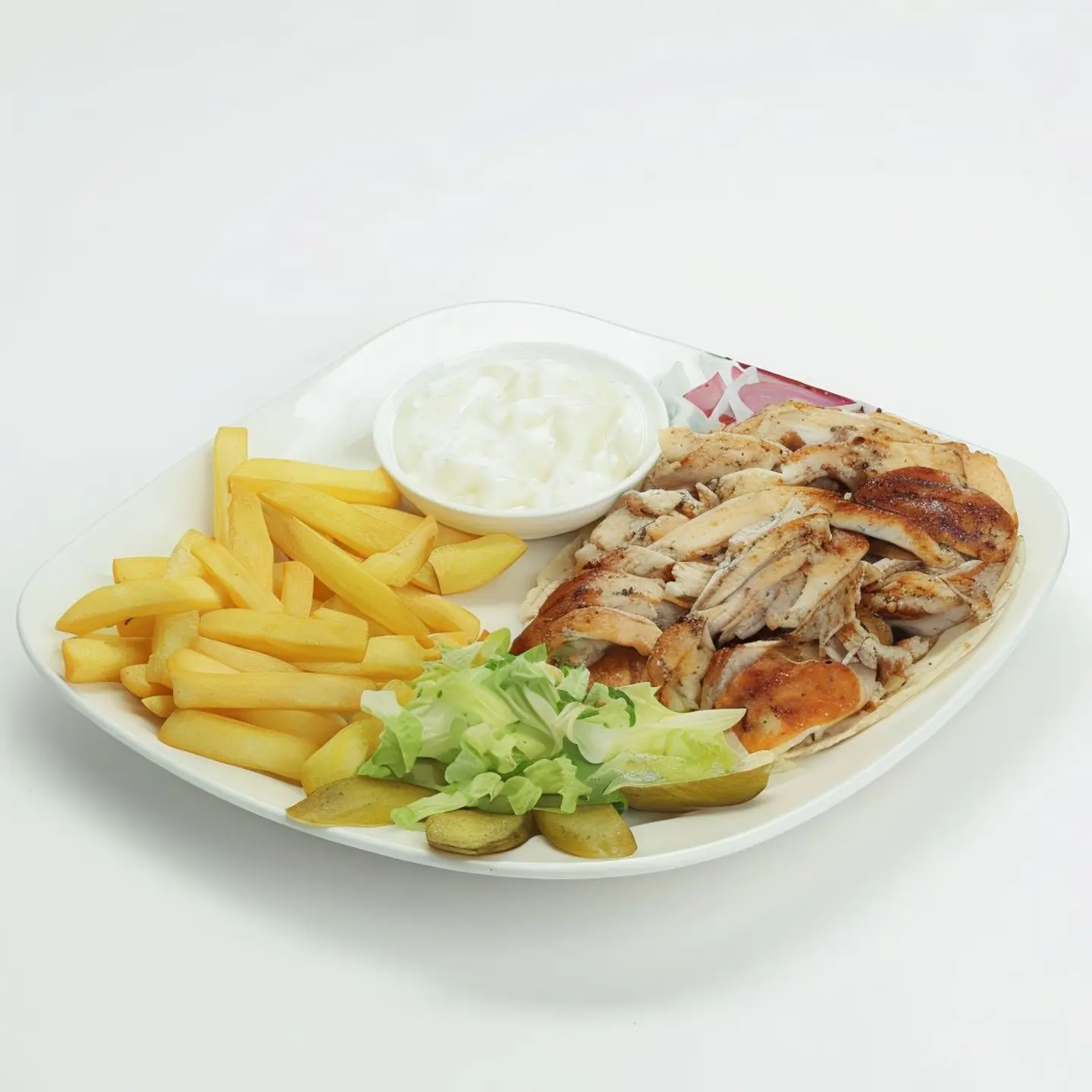 طبق شاورما دجاج