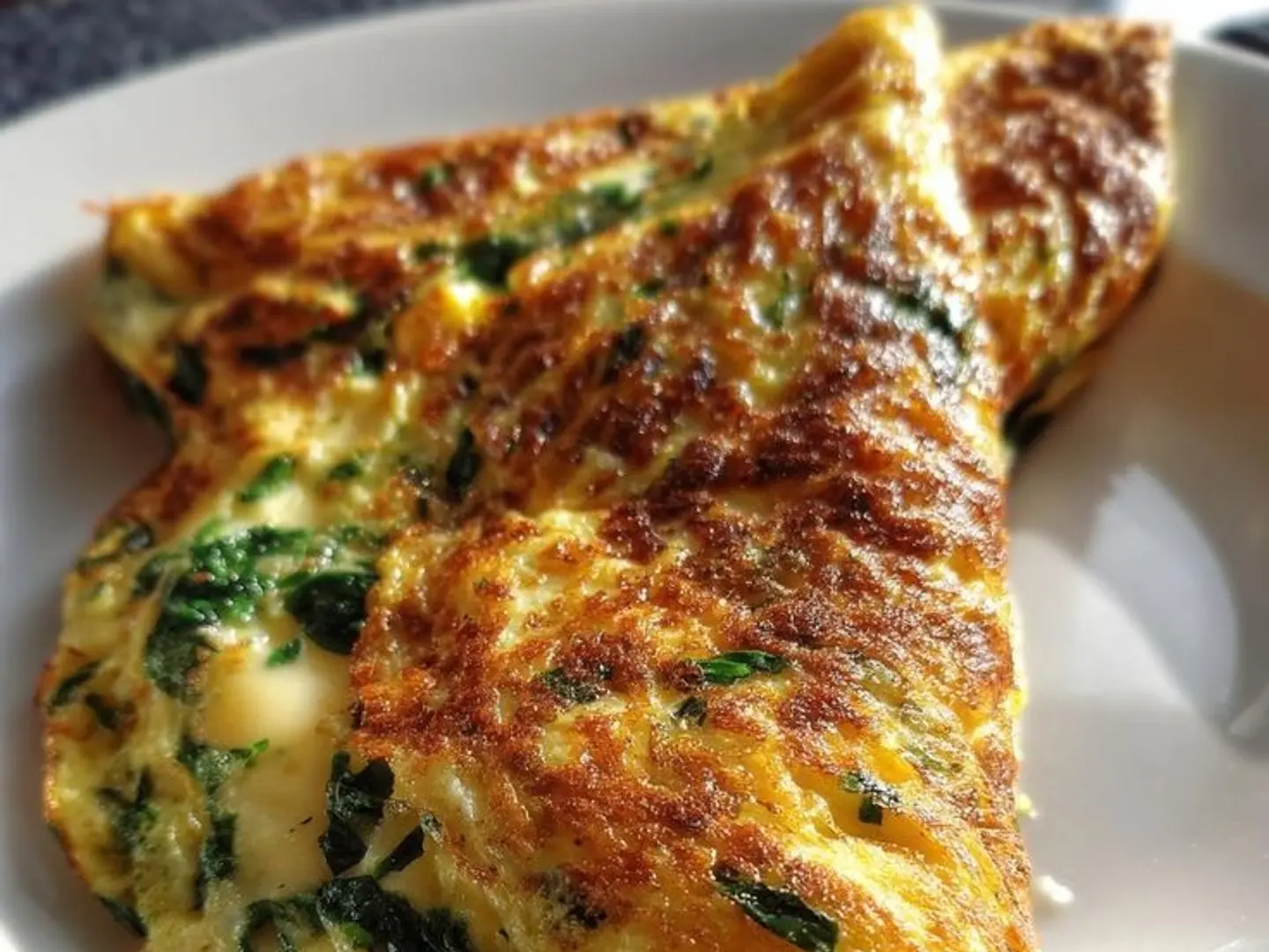 اومليت السبانخ