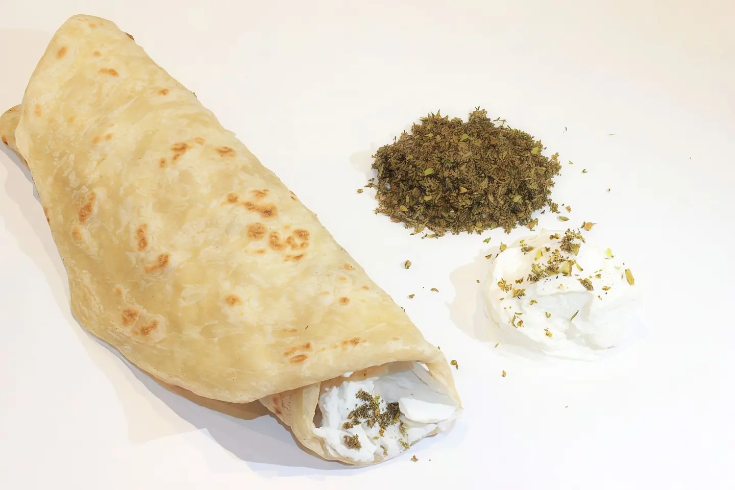Labneh And Zatar Chapati