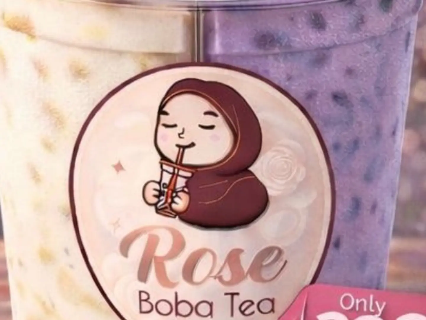 2 In 1 Ice Cream Vanilla And Taro Split Cup