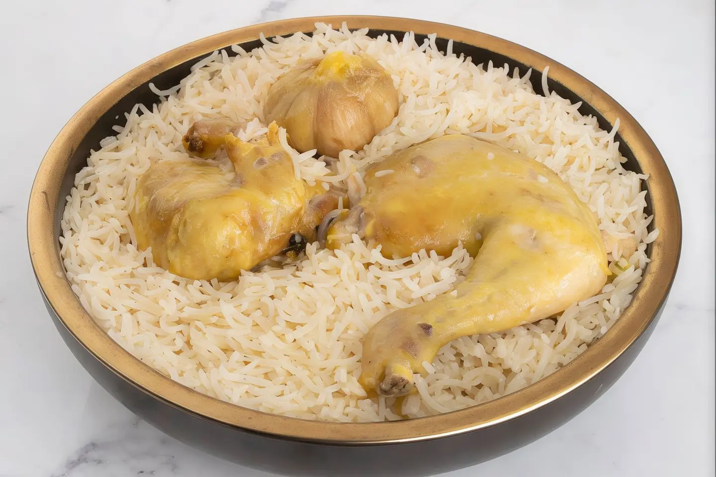 كبسة نص حبه دجاج بالسمن البلدي