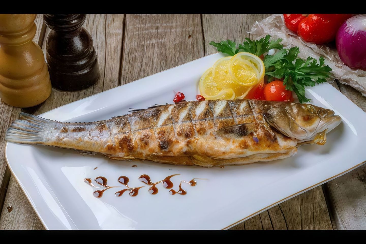 وجبه سمكه بلطي أو شعور وزن نصف كيلو تقريبا