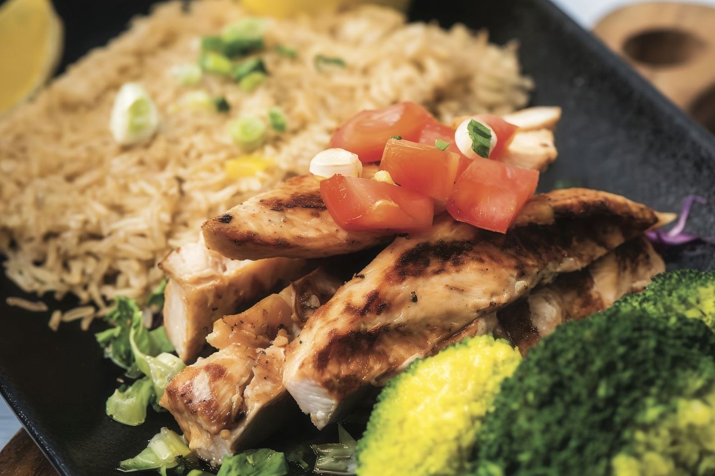 Grilled Chicken Entrée Plate