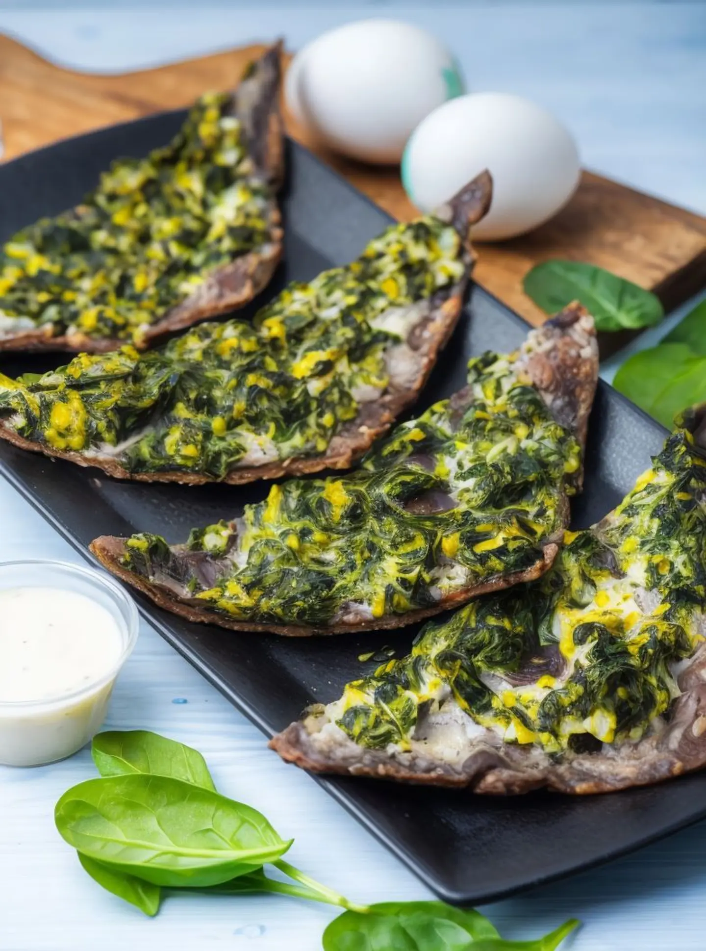 Spinach With Eggs