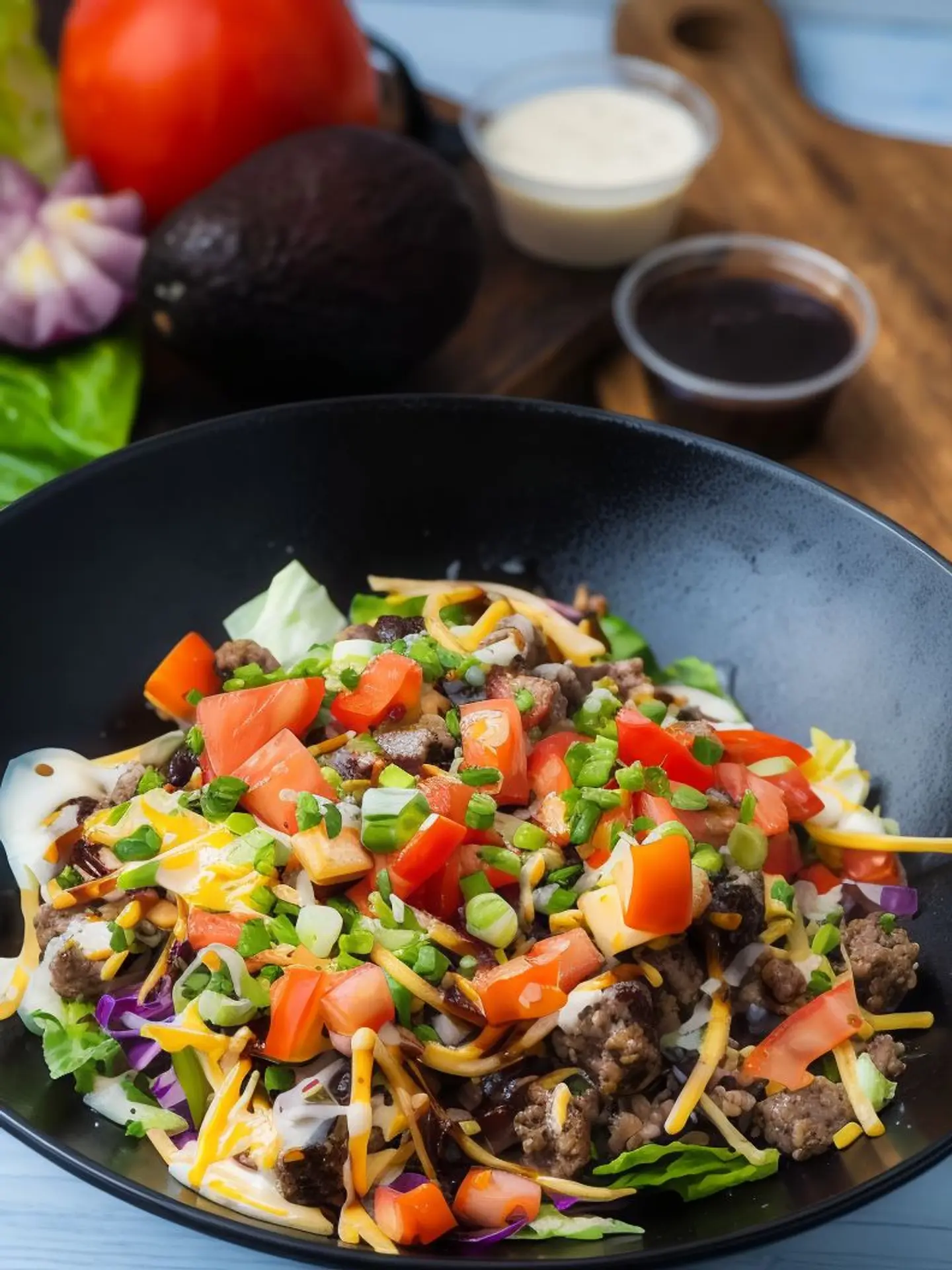 Lean And Main Cheeseburger Salad
