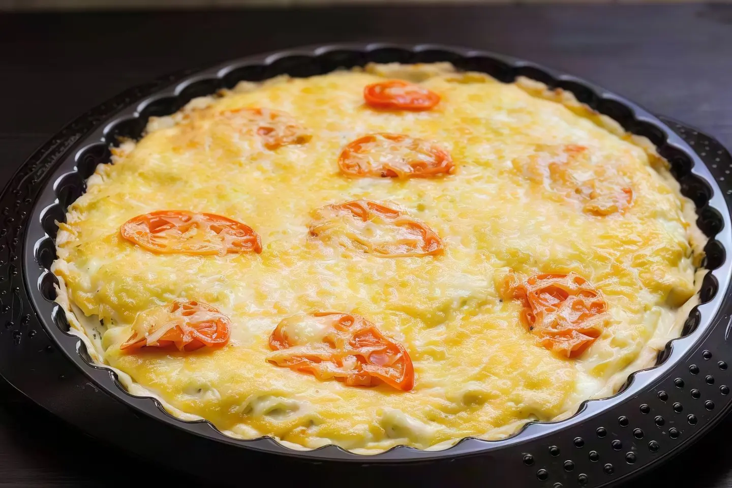Cheese Pie With Tomatoes