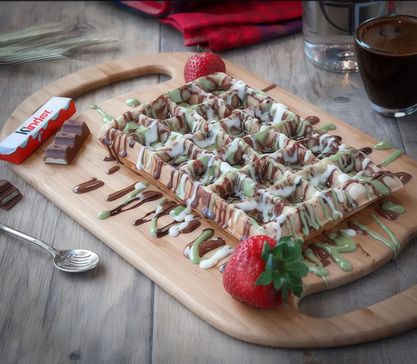 وافل  الفواكة