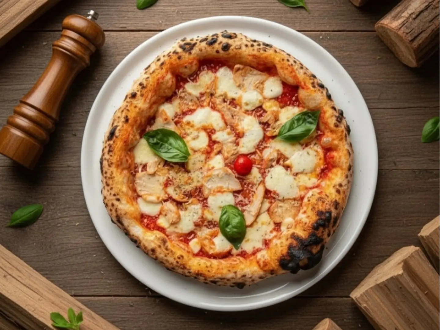Smoke Chicken Pizza