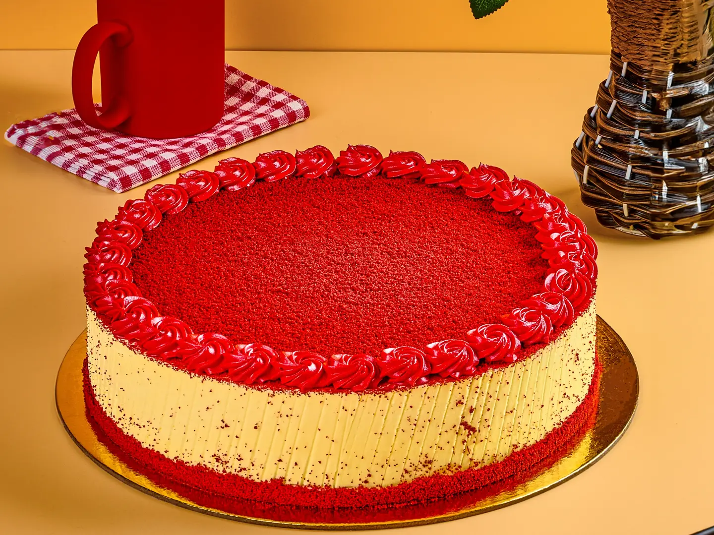 كيك ريد فلفت وسط