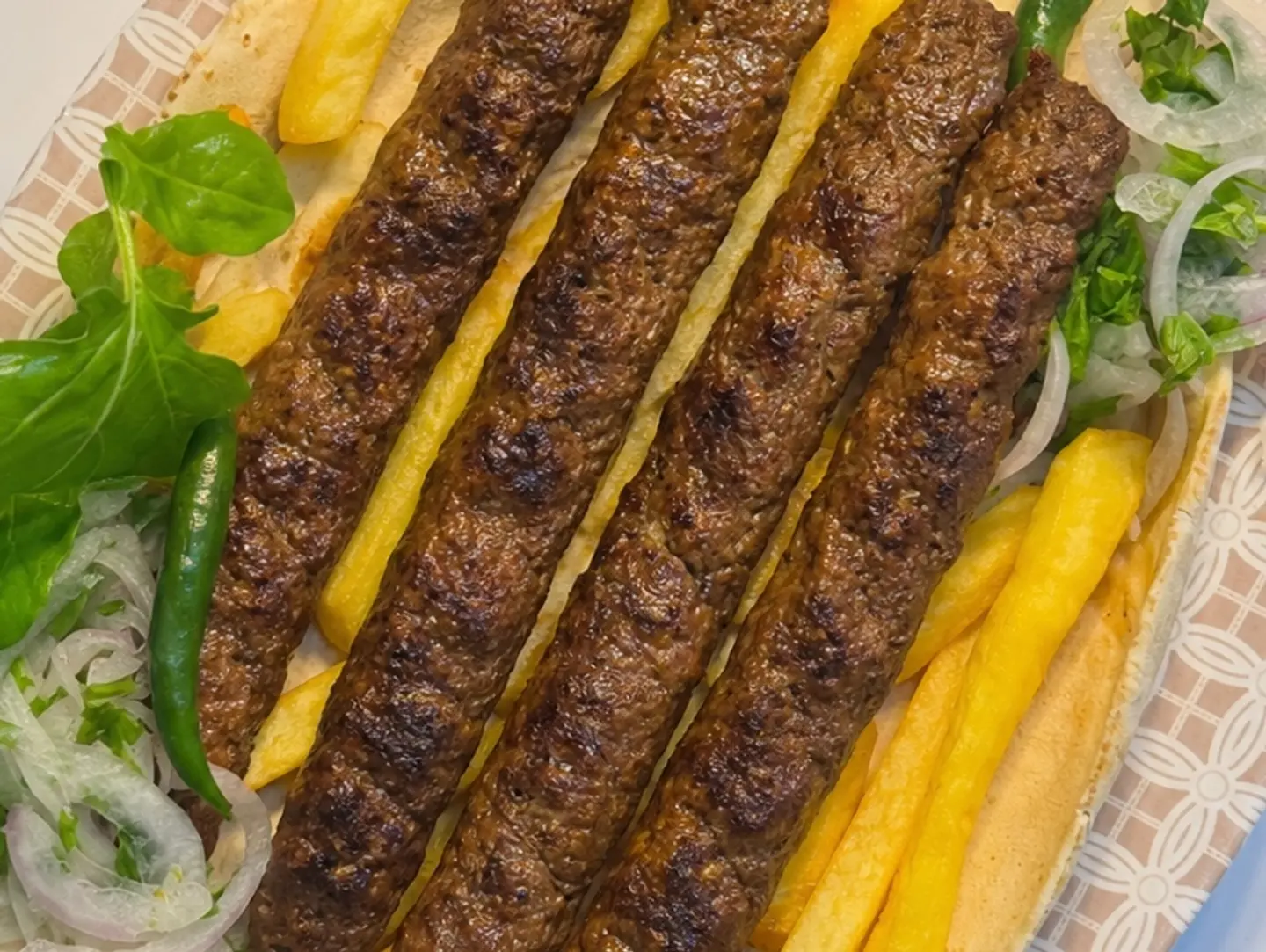 Beef Kebab Plate