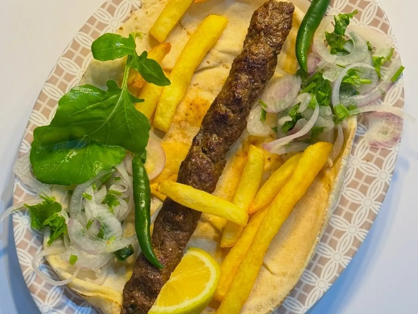 صحن كباب لحم